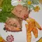 Мозайка от кайма и зеленчуци
