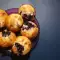 Mini Muffins with White Chocolate and Blueberry Jam