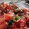 Ensalada de tomates, pimientos y berenjenas