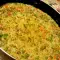 Леко пикантен ориз с шунка и зеленчуци