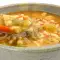 Рибена супа с тиквички, ориз и къри