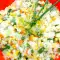 Шарена оризова салата с тиквички, царевица и тученица