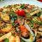 Paella with Quinoa and Seafood