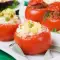 Stuffed Tomatoes with Peas and Potatoes