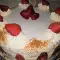 Пандишпанова торта със сметана и ягоди