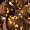 Muffins met chocolade, koffie en noten