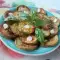 Calabacines fritos con albahaca y ajo