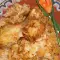 Pollo con arroz, patatas y col fermentada