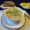 Куриный суп с вермишелью, картофелем и вареной заправкой