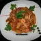 Chicken with Mushrooms and Bamboo with Aromatic Tomato Sauce