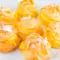 Профитероли с портокалово желе и сметана