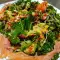 Green Salad with Kale and Salmon