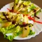 Baby Lettuce with Pears and Blue Cheese