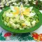 Zelena salata od jaja sa krastavcem