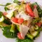 Salată de primăvară cu spanac, sparanghel și grapefruit
