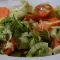 Salata od svežeg kupusa sa lukom, mirođijom i paradajzom