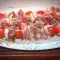 Ароматни шишчета с чери доматчета и наденица