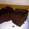 Шоколадный кекс с глазурью в стиле ретро