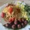 Špagete sa ćufticama i čeri paradajzom