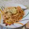 Спагети със спанак и сметанов сос