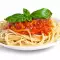 Вегетариански постни спагети с босилек