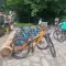 Нови дървени стойки за колела стимулират велосипедизма в Банско