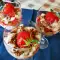 Low-Calorie Dessert in Cups with Strawberries and Banana