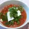 Cold Tomato Soup with Feta Cheese