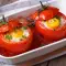Gefüllte Tomaten mit Eier und Käse