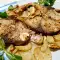 Baked Sliver Carp Cutlets with Garlic and Parsnips