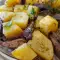 Patatas al horno con hongos
