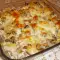 Casserole with Boiled Potatoes and Mushrooms