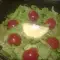 Зелена салата с чери домати