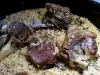 Oven-Baked Lamb with Rice and Bulgur