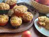 Muffins de manzana con cobertura crujiente