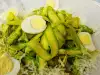 Asparagus Tagliatelle with Quail Eggs