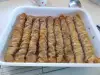 Пахлава саралия с грецкими орехами и печеньем