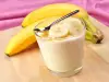 Желиран йогурт с банани