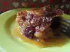 Сладка баница-баклава с череши и сусамова халва