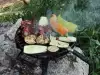 Барбекю със свинско и зеленчуци