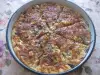 Бъркана пица с бекон, гъби и топено сирене