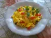 Scrambled Eggs with Red Pepper