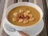 Крем супа от брюкселско зеле с наденица