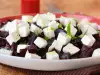 Beetroot and Cheese Salad with a Garlic Dressing