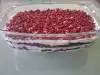 Бишкотена торта със сладко, сметана и плодове