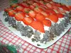 Biscotti Cake with Mascarpone, Chocolate and Strawberries