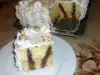 Торт с печеньем Дамские пальчики и пудингом