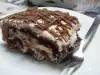 Бисквитена торта с боровинки и маскарпоне