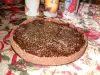 Бисквитена тарта с ягодово сладко и шоколад