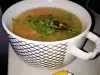 Прозрачный овощной суп с вермишелью